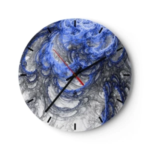 Orologio da parete - Orologio in Vetro - La nascita dell'onda - 40x40 cm