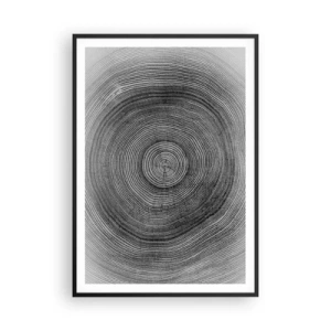 Poster in cornice nera - I segni del tempo - 70x100 cm