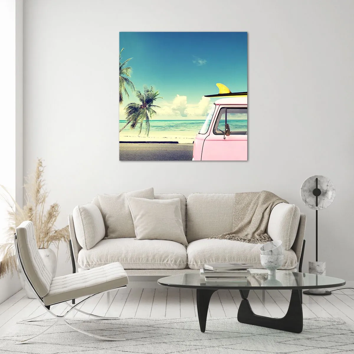 Quadro su vetro - Tempo di vacanze - 30x30 cm