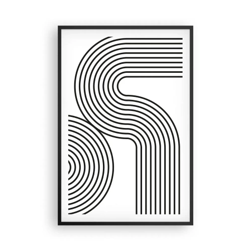 Poster in cornice nera - In curva - 61x91 cm