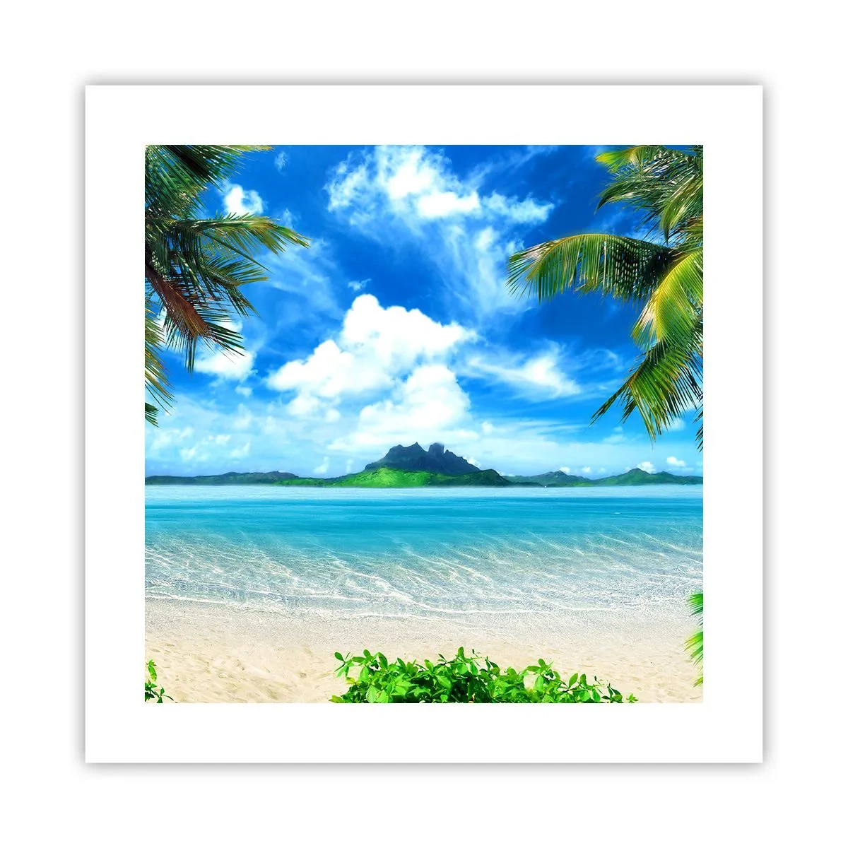 Poster - L'azzurro dei tropici - 40x40 cm