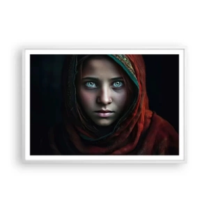 Poster in cornice bianca - Principessa d'oriente - 100x70 cm