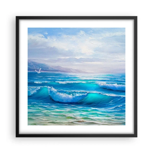 Poster in cornice nera - Porta sollievo - 50x50 cm