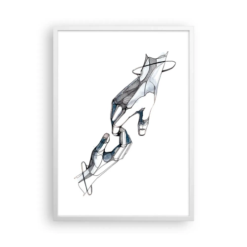 Poster in cornice bianca - Buon gesto - 50x70 cm