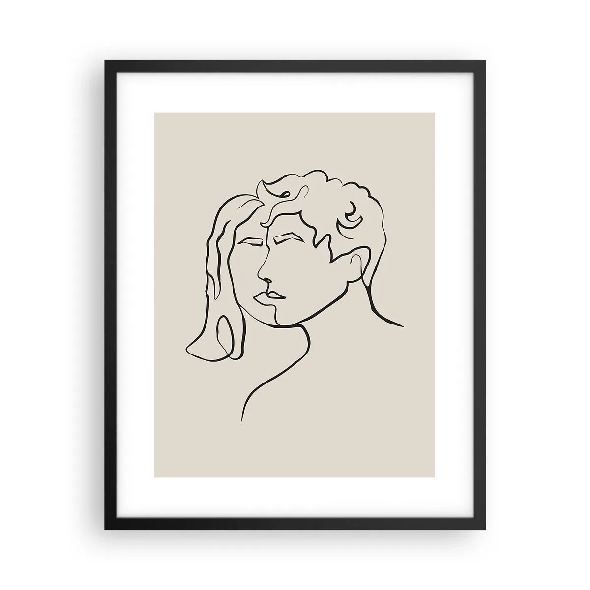 Poster in cornice nera - E divennero una cosa sola - 40x50 cm