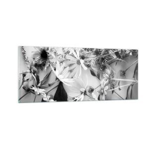 Quadro su vetro - Un non bouquet di fiori - 100x40 cm
