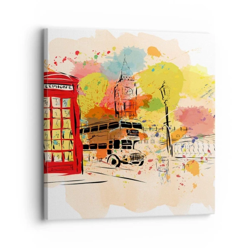 Quadro su tela - Stampe su Tela - La città della varietà - 30x30 cm