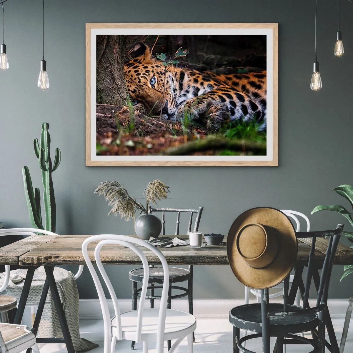 Poster in cornice rovere chiaro - Fidati di me - 100x70 cm