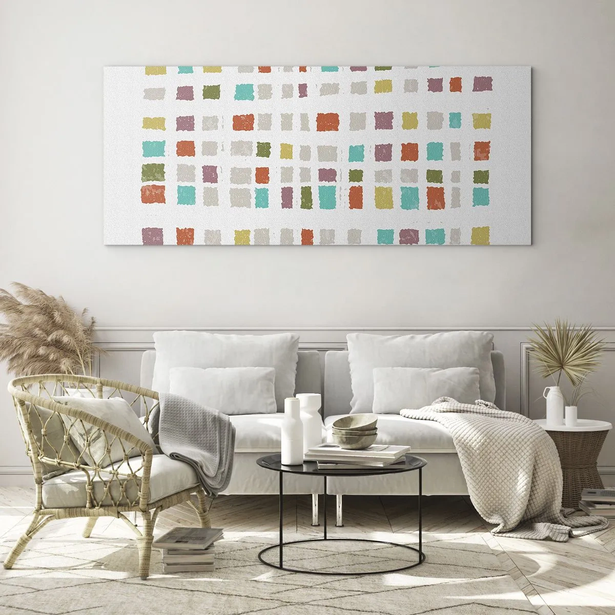 Quadro su vetro - Un gioco sconosciuto - 90x30 cm