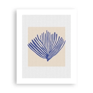 Poster - Ventaglio blu - 40x50 cm
