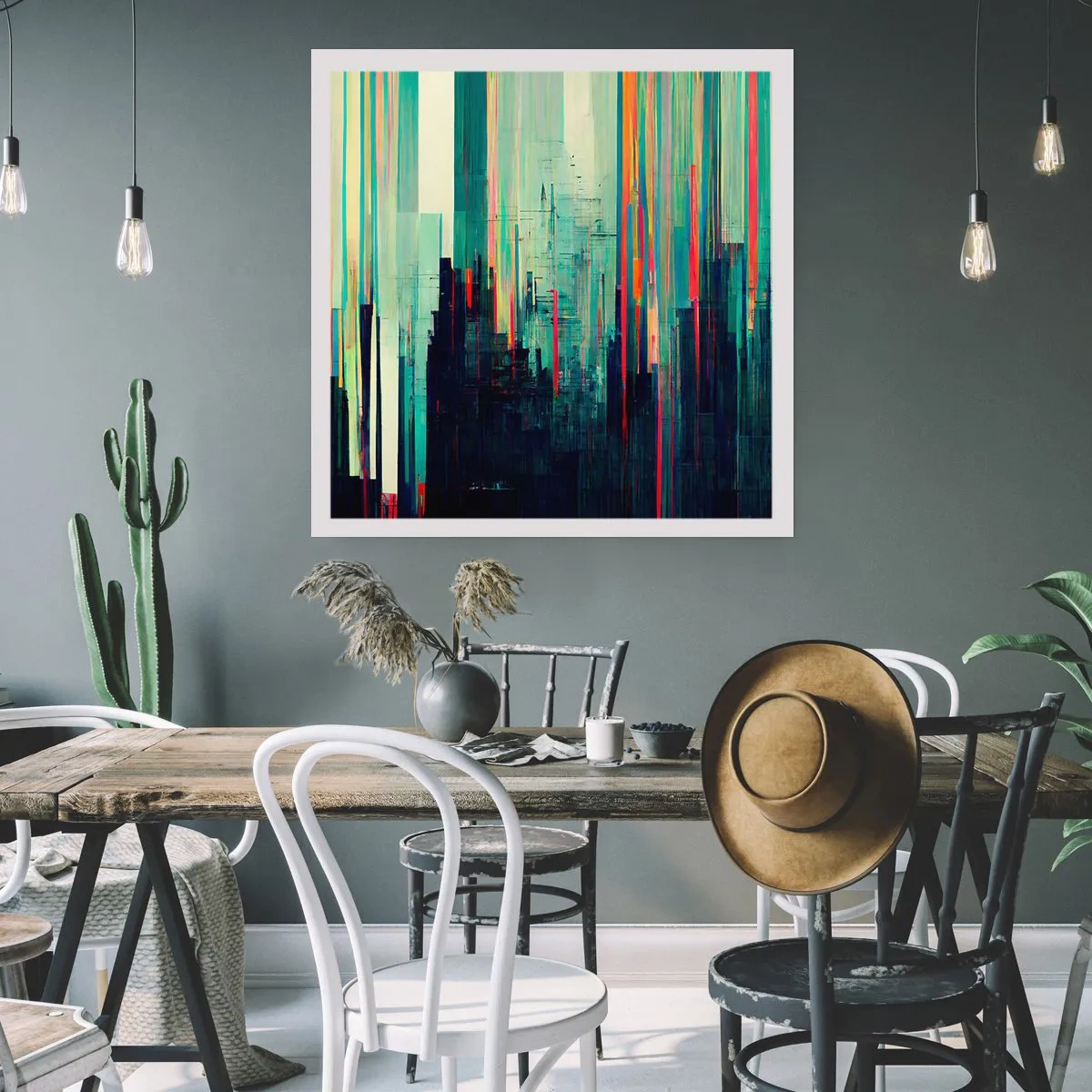 Poster - Città futuristica - 60x60 cm