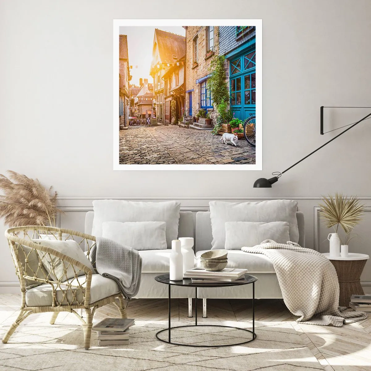 Poster - Lo spirito bianco della cittadina - 40x40 cm