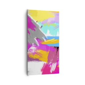 Quadro su tela - Stampe su Tela - Pennellata dopo pennellata - 65x120 cm