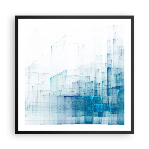 Poster in cornice nera - E lo spazio fu - 60x60 cm