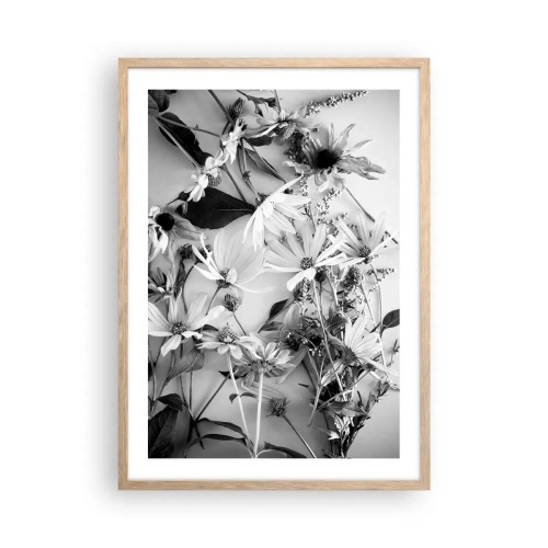 Poster in cornice rovere chiaro - Un non bouquet di fiori - 50x70 cm