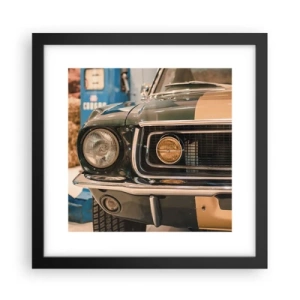 Poster in cornice nera - Incontro con la leggenda - 30x30 cm