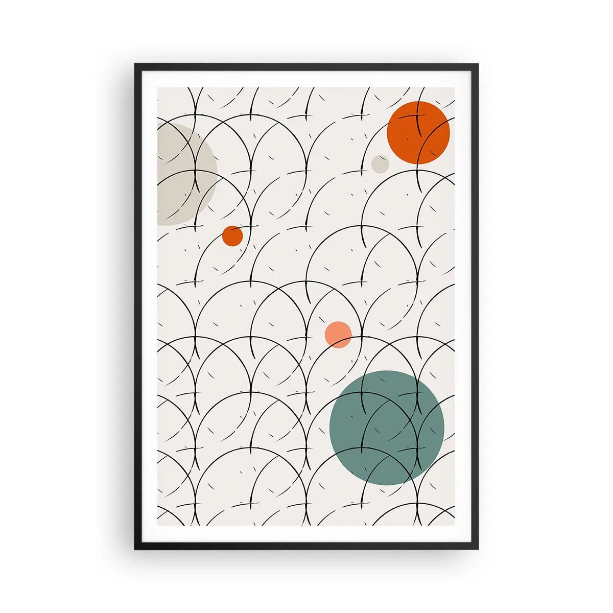 Poster in cornice nera - Nello spirito della pop-art - 70x100 cm