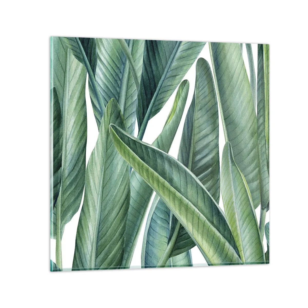 Quadro su vetro - Il verde in sé - 60x60 cm