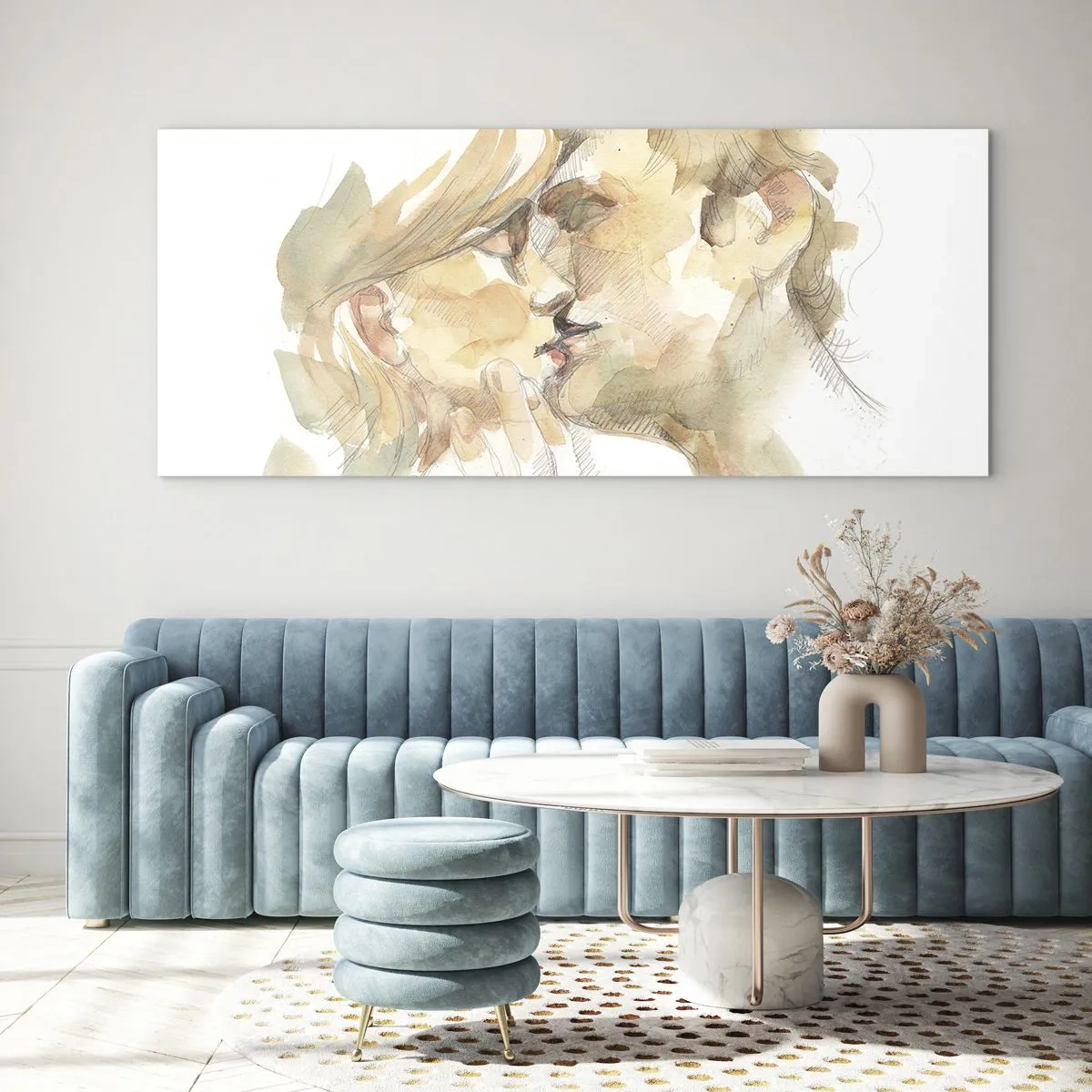Quadro su vetro - Sarà l'anima gemella? - 100x40 cm