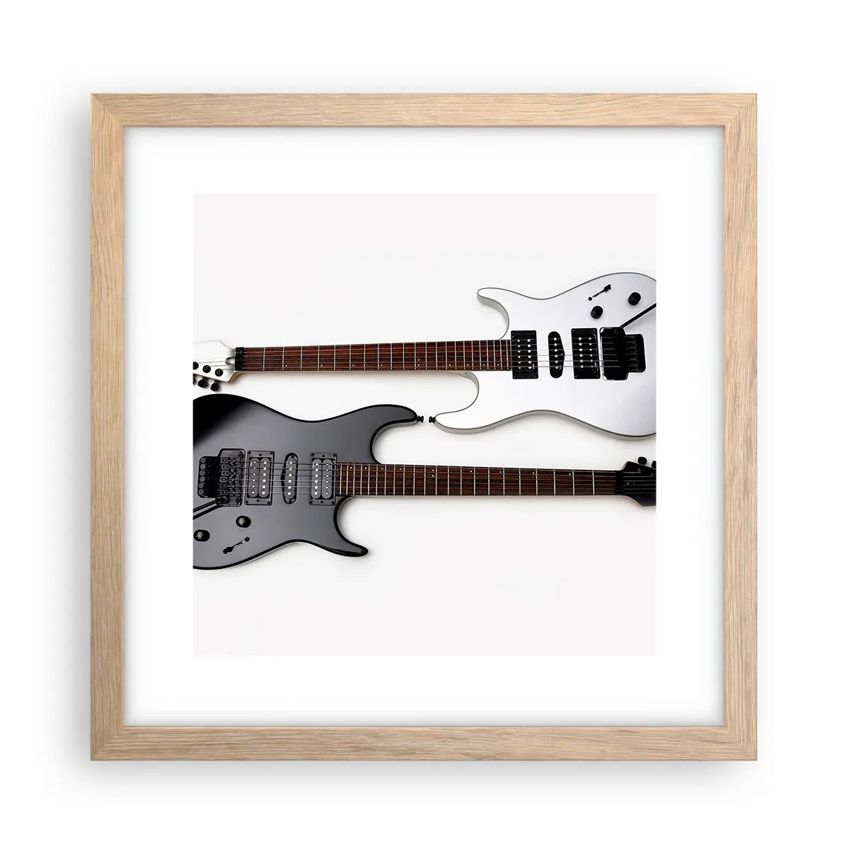 Poster in cornice rovere chiaro - Armonia delle forme - 30x30 cm