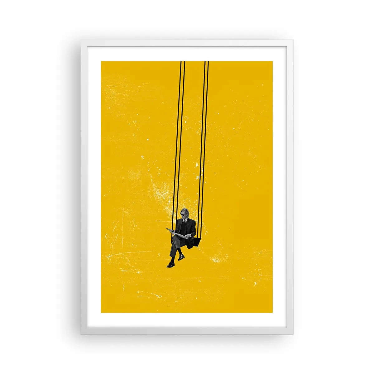 Poster in cornice bianca - Un giorno come tanti - 50x70 cm