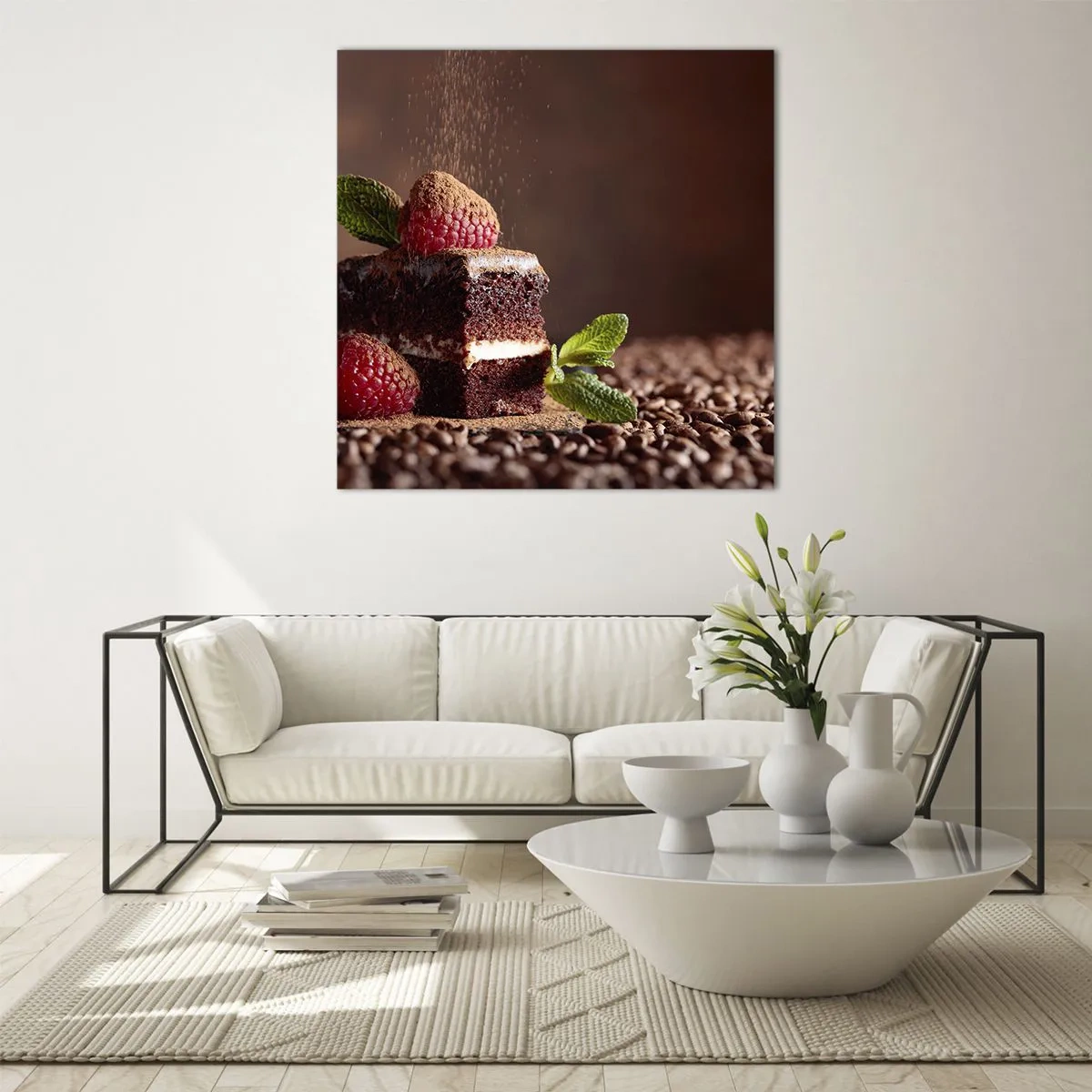 Quadro su vetro - La vita è dolce - 30x30 cm