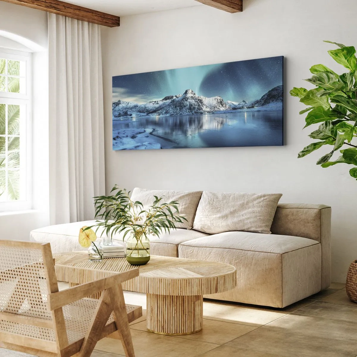 Quadro su tela - Stampe su Tela - Notte di luce - 100x40 cm