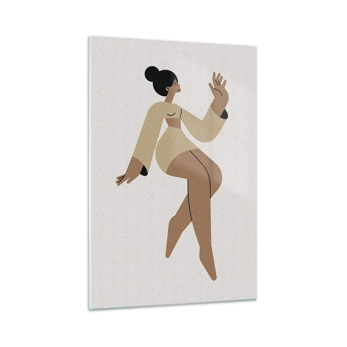 Quadro su vetro - La forma del fascino - 70x100 cm