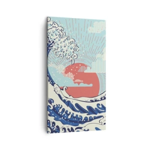 Quadro su tela - Stampe su Tela - Di ispirazione giapponese - 45x80 cm