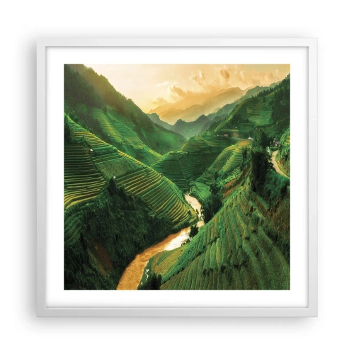 Poster in cornice bianca - Valle del Vietnam - 50x50 cm