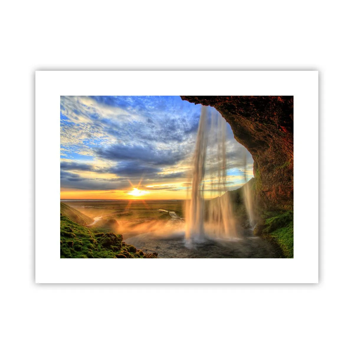 Poster - Il mondo dietro una tenda di gocce - 40x30 cm