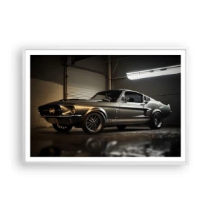 Poster in cornice bianca - Ritorno al passato - 100x70 cm