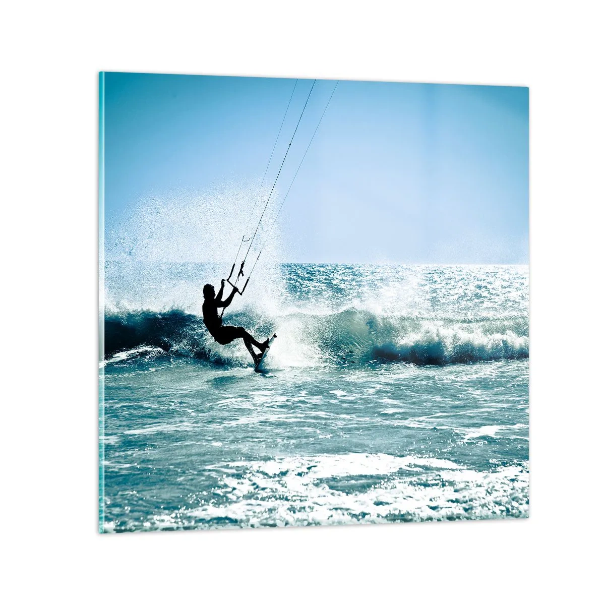 Quadro su vetro - Fatti sollevare - 60x60 cm