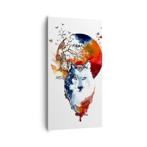 Quadro su tela - Stampe su Tela - Naso a naso con la notte - 65x120 cm