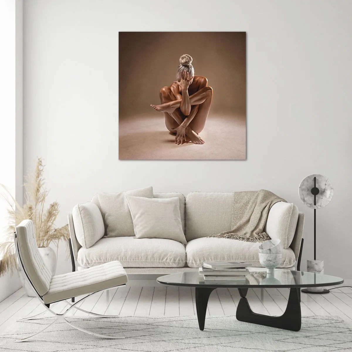 Quadro su vetro - Unità di corpo e anima - 50x50 cm