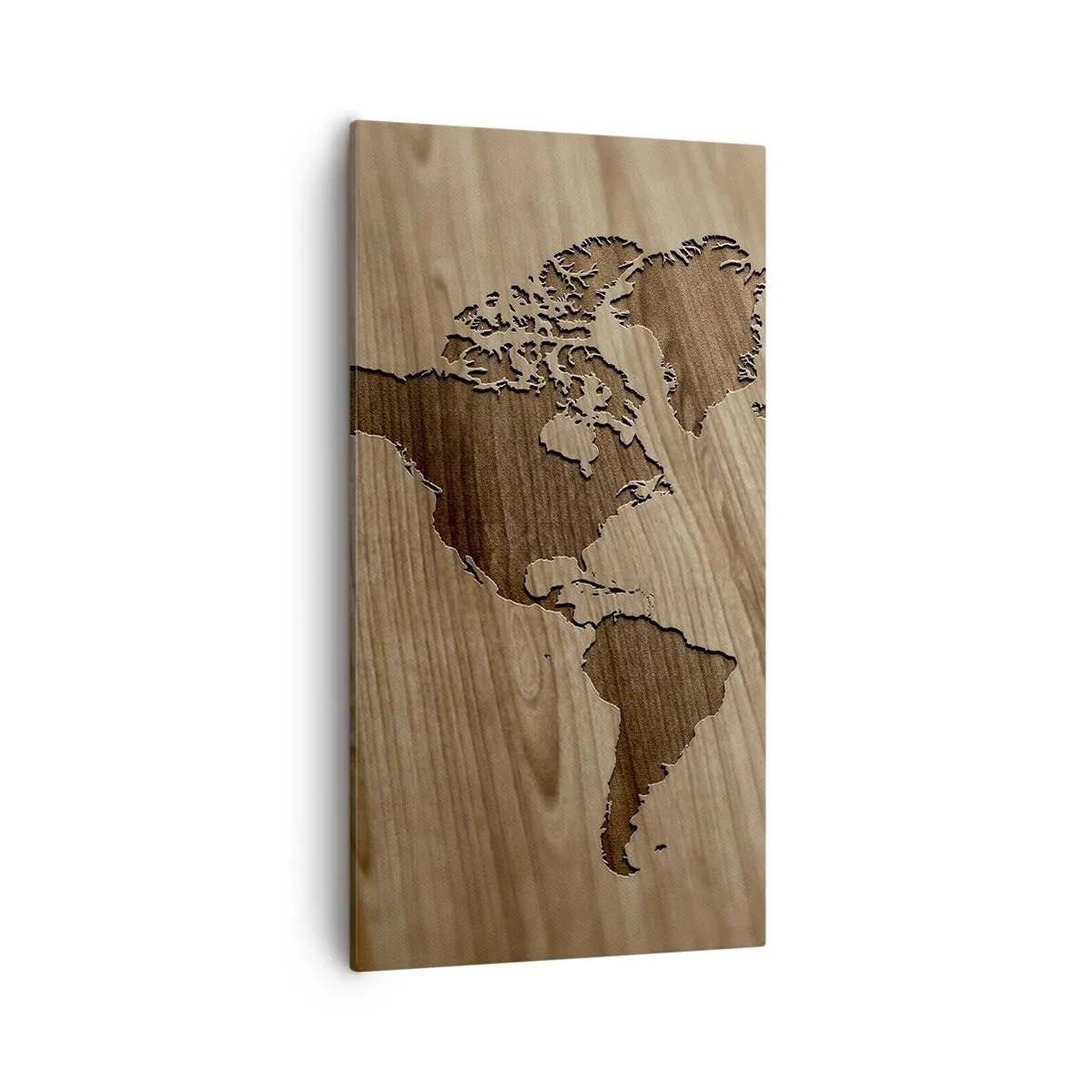 Quadro su tela - Stampe su Tela - Il mondo servito a tavola - 55x100 cm