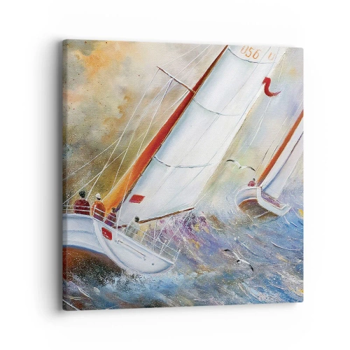 Quadro su tela - Stampe su Tela - Correndo sulle onde - 40x40 cm