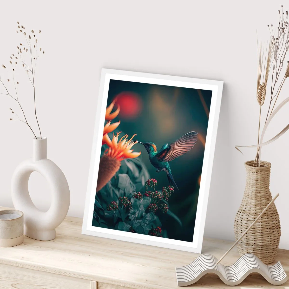 Poster in cornice bianca - Una vita davvero a colori - 70x100 cm
