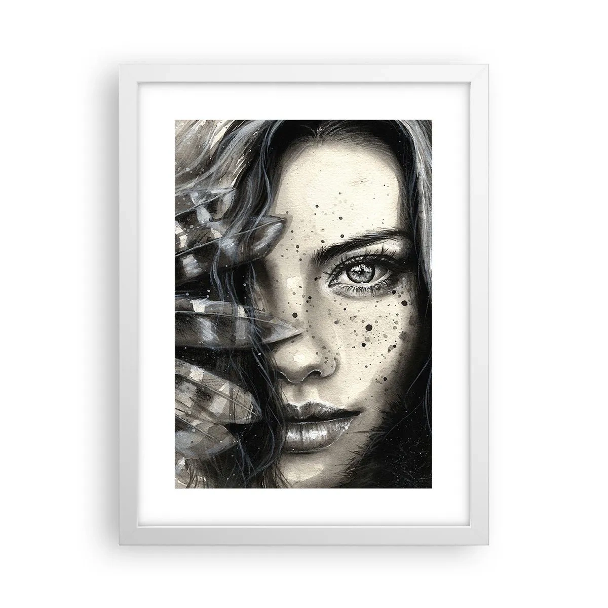 Poster in cornice bianca - Bellezza selvaggia - 30x40 cm