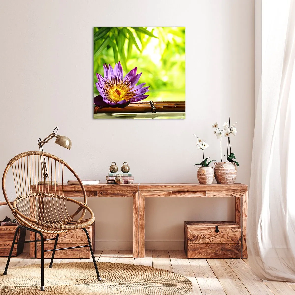 Quadro su tela - Stampe su Tela - Al sole dell'Asia - 40x40 cm