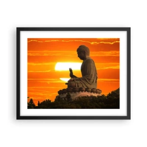 Poster in cornice nera - Senza paura davanti al mondo - 50x40 cm