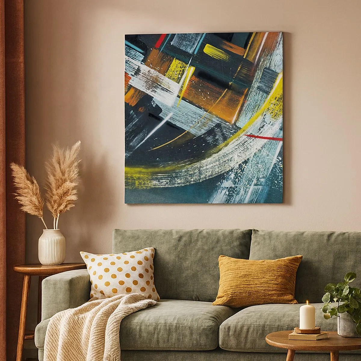 Quadro su tela - Stampe su Tela - L'energia del movimento - 30x30 cm