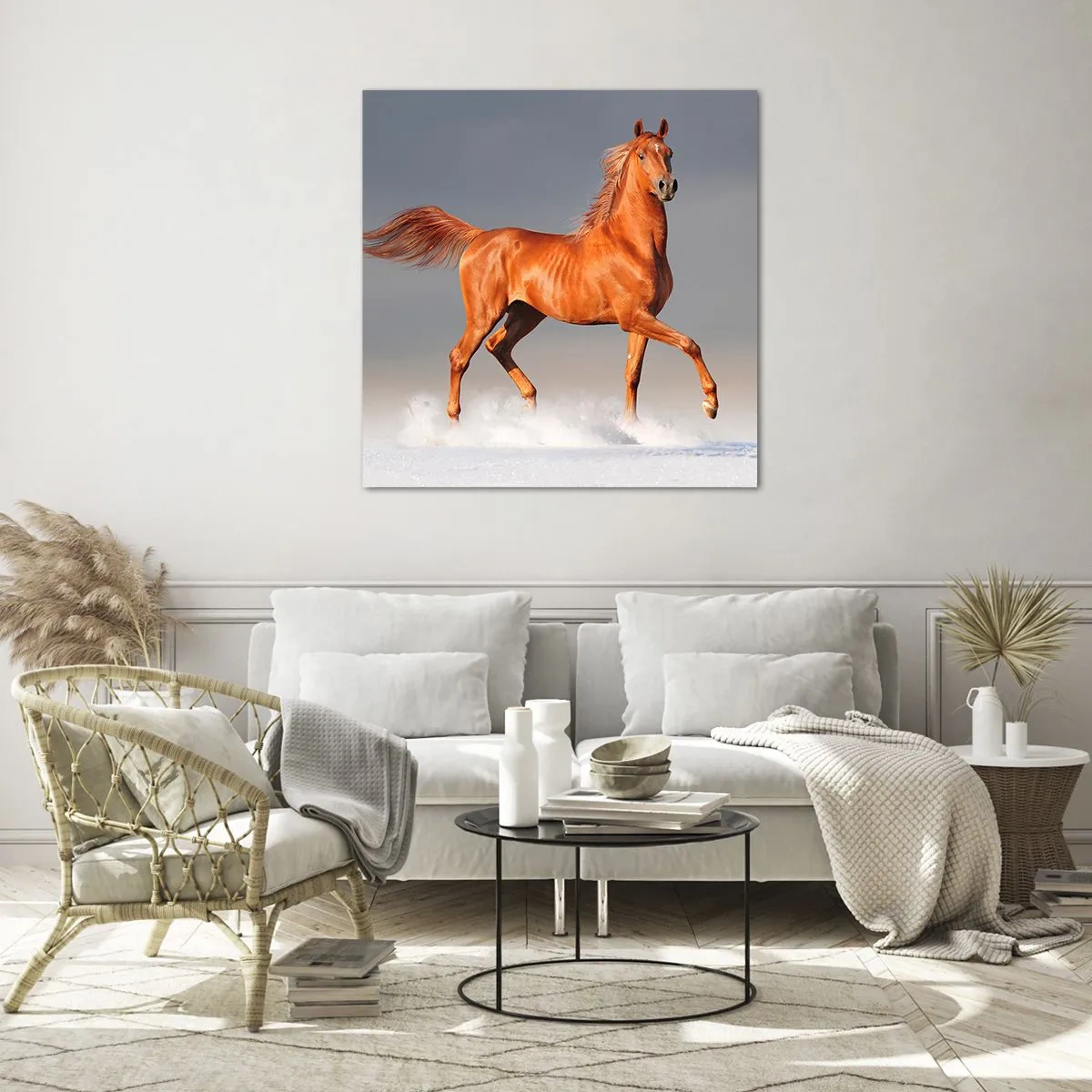 Quadro su vetro - Grazia danzante - 60x60 cm