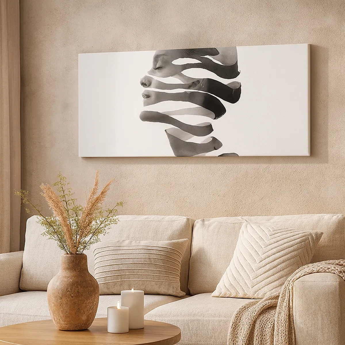 Quadro su tela - Stampe su Tela - Ritratto surrealista - 30x30 cm