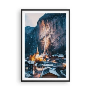 Poster in cornice nera - Lo spirito luminoso dell'inverno - 61x91 cm