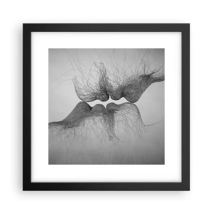 Poster in cornice nera - Il bacio del vento - 30x30 cm