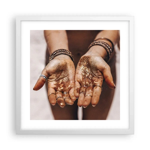 Poster in cornice bianca - Un dono per te - 40x40 cm