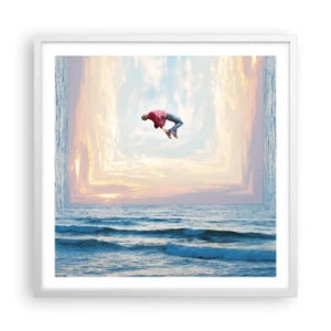 Poster in cornice bianca - In un'altra dimensione - 60x60 cm