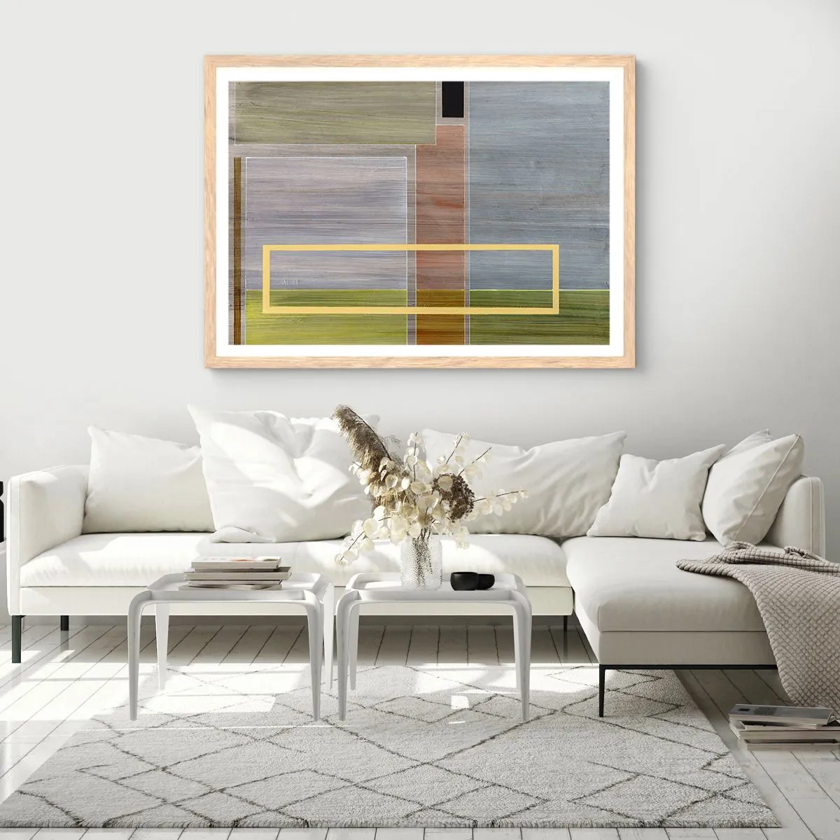 Poster in cornice rovere chiaro - Semplice e tranquillo - 50x40 cm