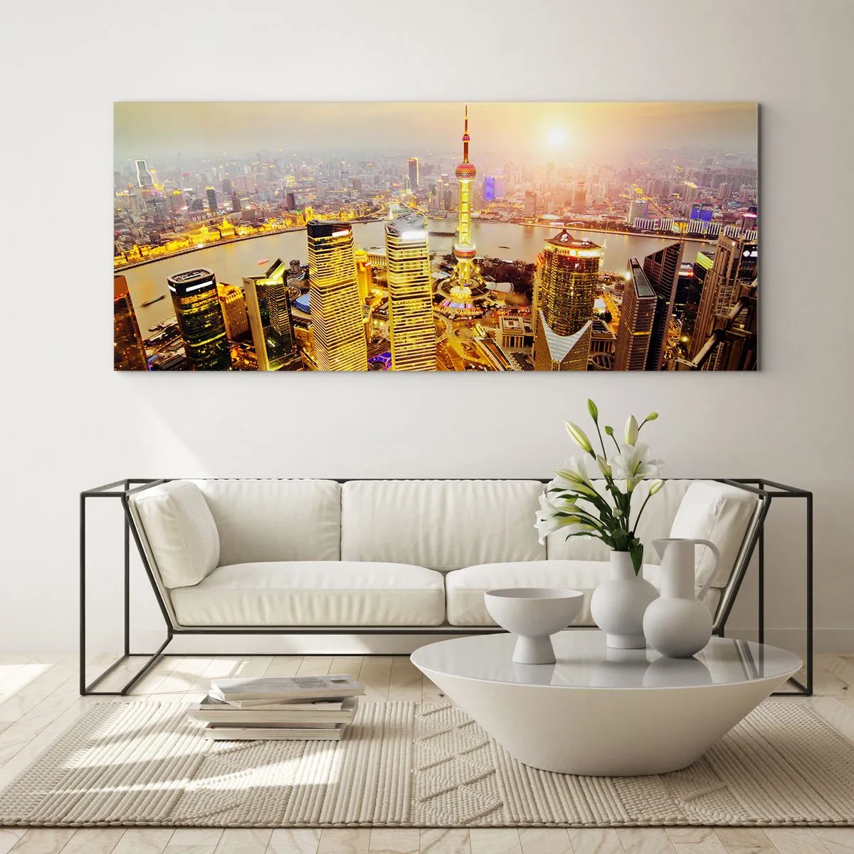 Quadro su vetro - Sogno asiatico - 90x30 cm